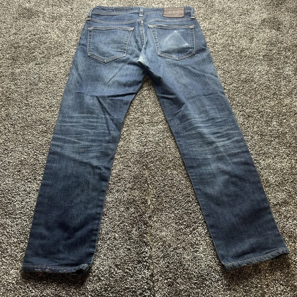 AG Adriano Goldschmied The Tellis Jeans Mens 32x32‎ Blue Slim Straight Zip Fly